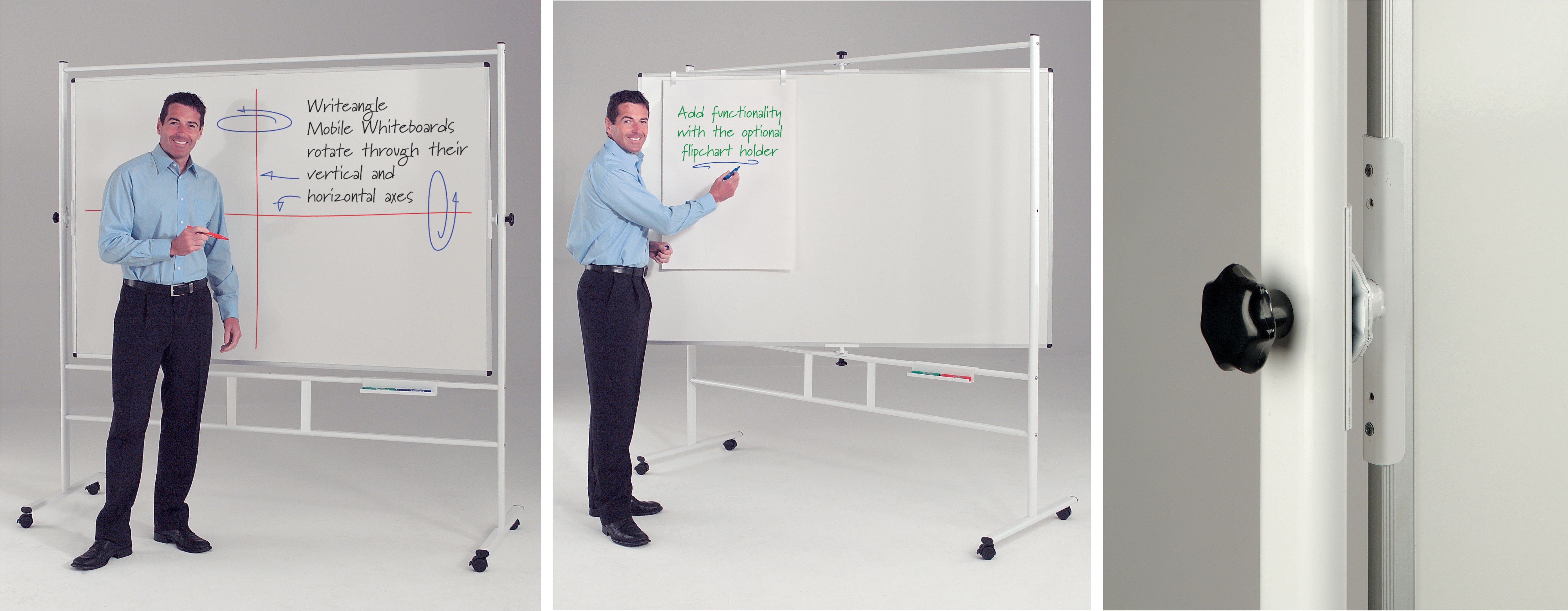 Dual Action Revolving Whiteboard